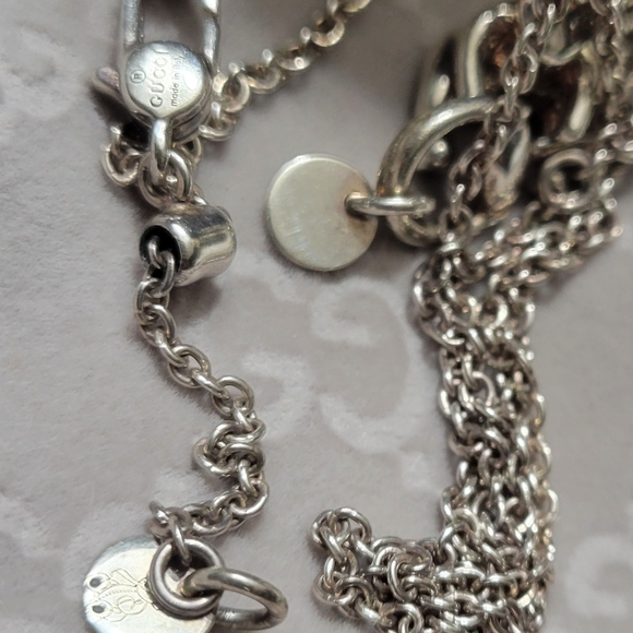 GUCCI STERLING 925 TEDDY BEAR ADJUSTABLE NECKLACE - Picture 7 of 8